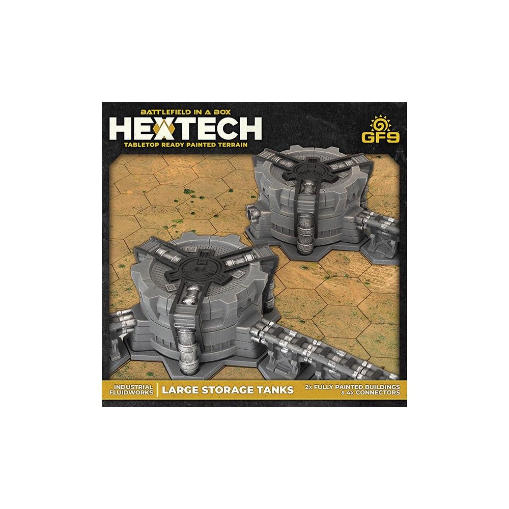 Hextech Terrain: Industrial Fluidworks – Large Storage Tanks