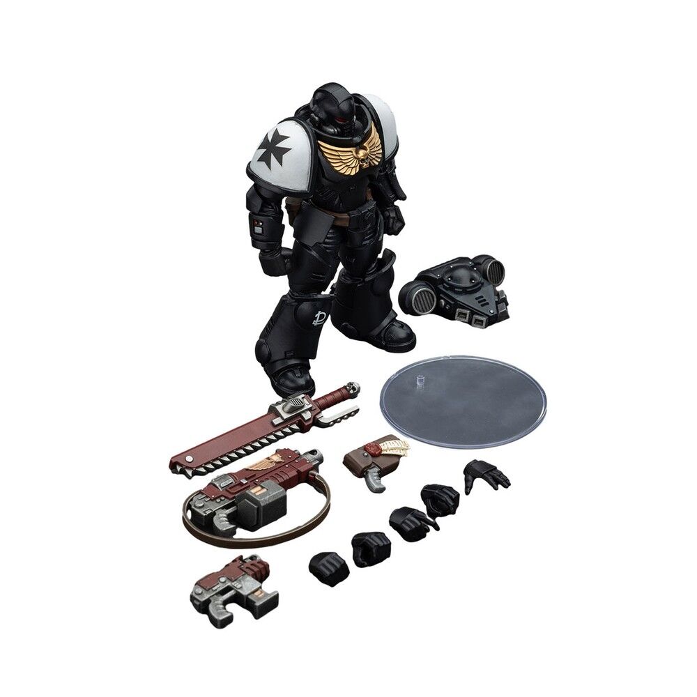 Warhammer Collectibles: 1/18 Scale Space Marines Black Templars Outriders Brother Valtus