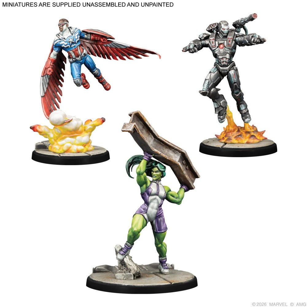 Marvel: Crisis Protocol – Captain America & the Avengers Character Pack