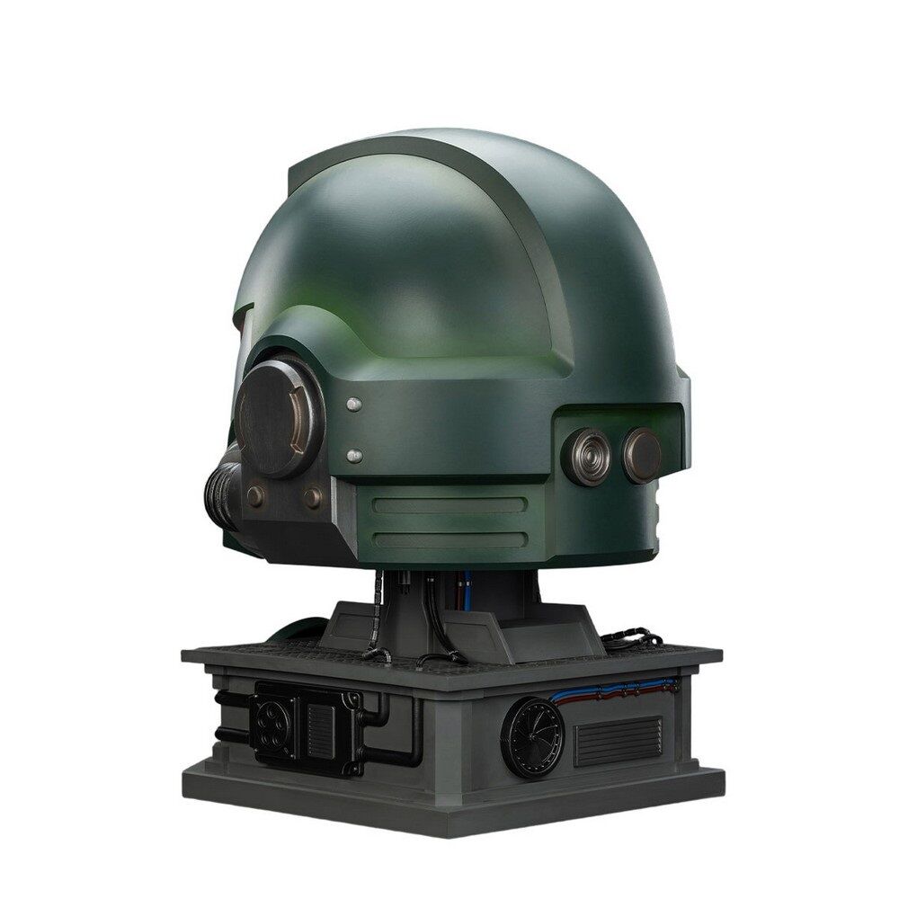 Warhammer Collectibles: 1/1 Scale Dark Angels MkX Helmet & Display Stand