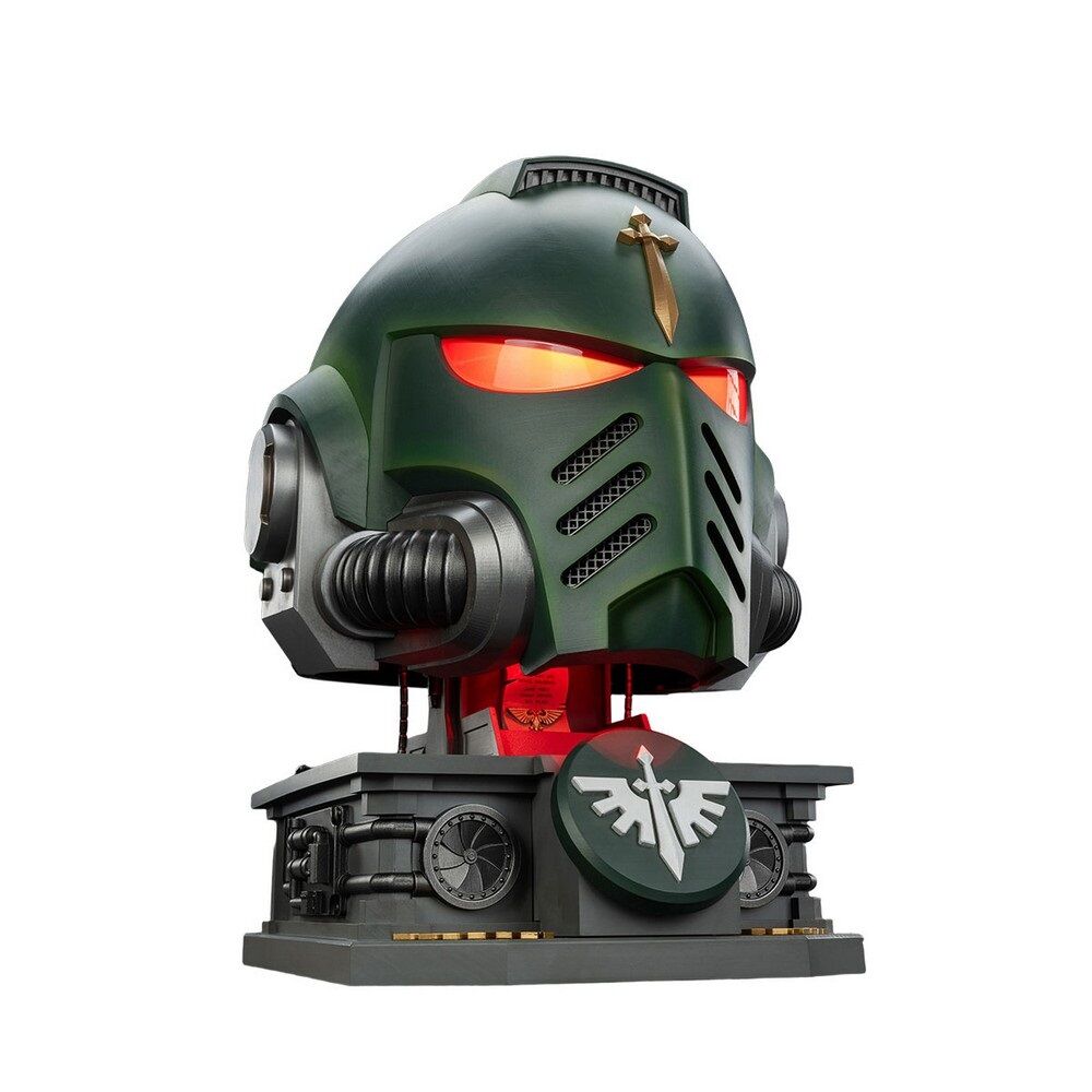 Warhammer Collectibles: 1/1 Scale Dark Angels MkX Helmet & Display Stand