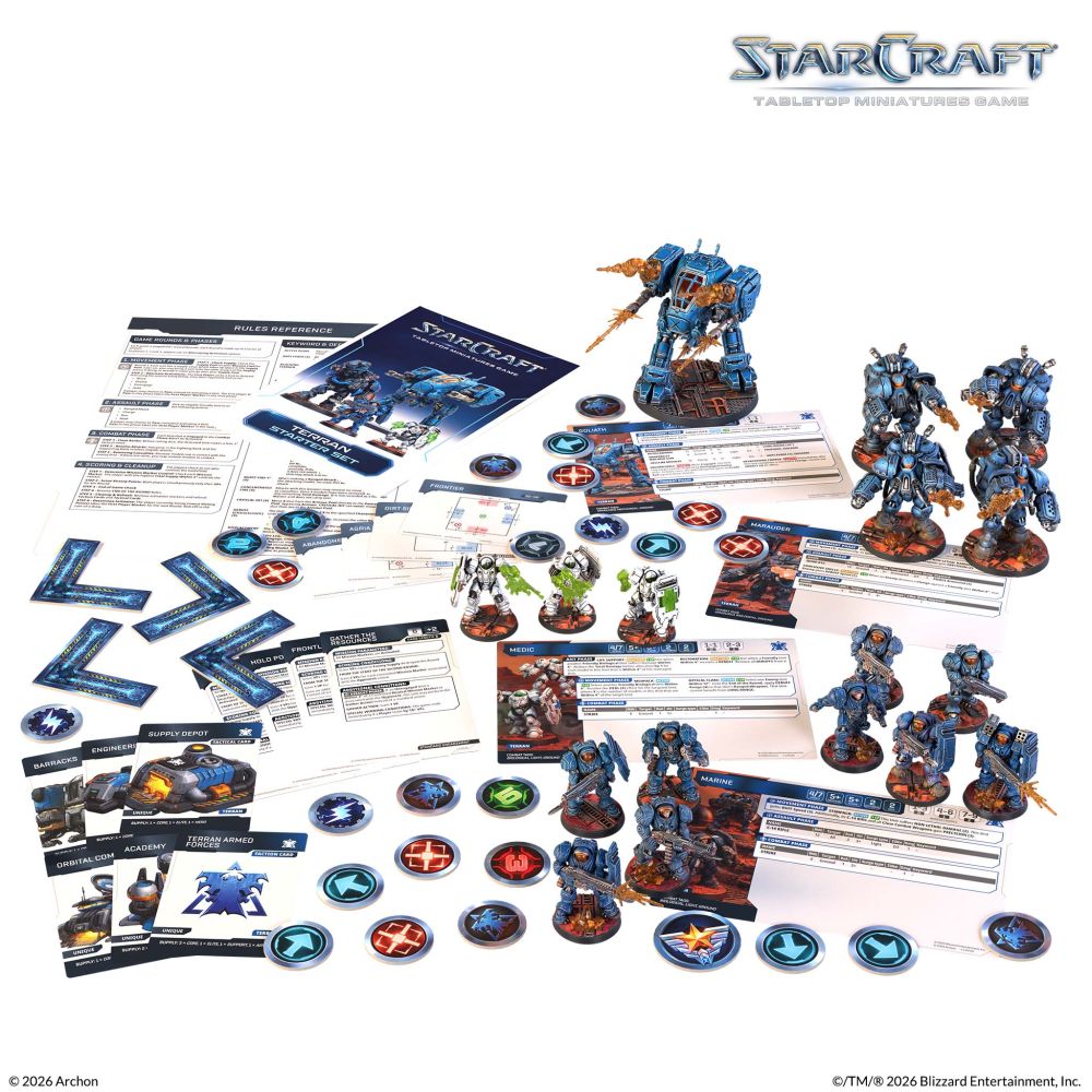 Starcraft Miniatures Games: Terran Starter Set