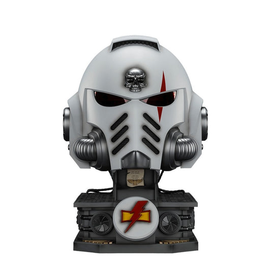 Warhammer Collectables: 1/1 Scale White Scars MkX Helmet & Display Stand