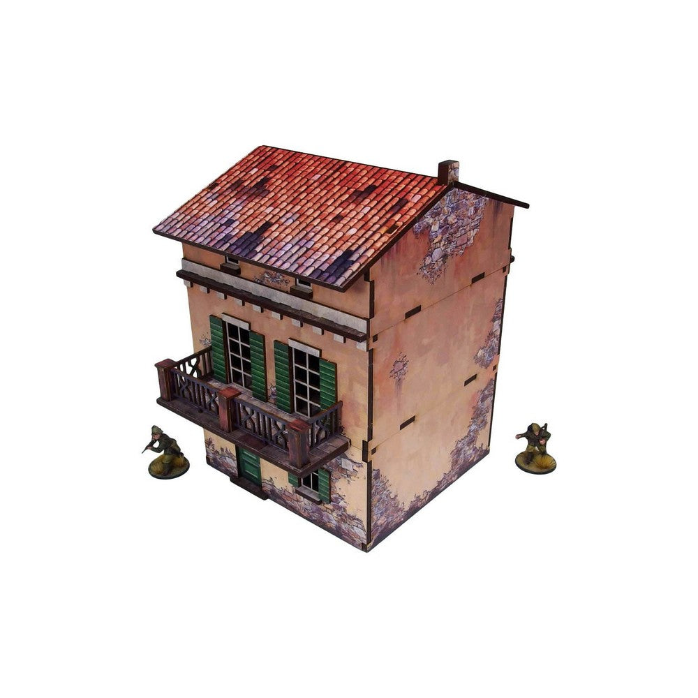Micro Arts Studio - WW2 Italy Balcony House (1) PREPAINTED [28mm/1:56]