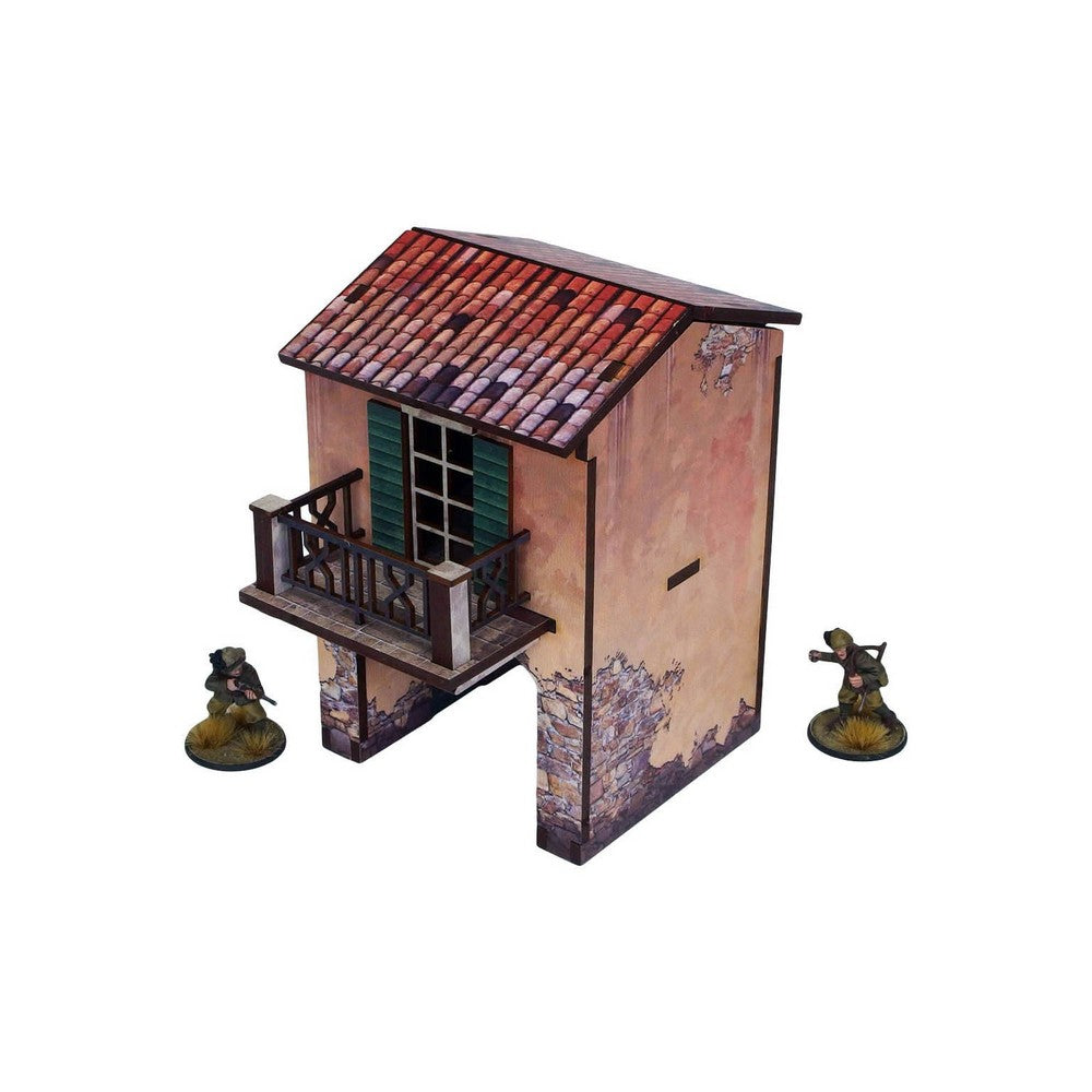 Micro Arts Studio - WW2 Italy Gate Balcony (1) PREPAINTED [28mm/1:56]