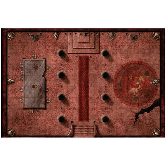 RPG Mat - Halls of the Red Fiends