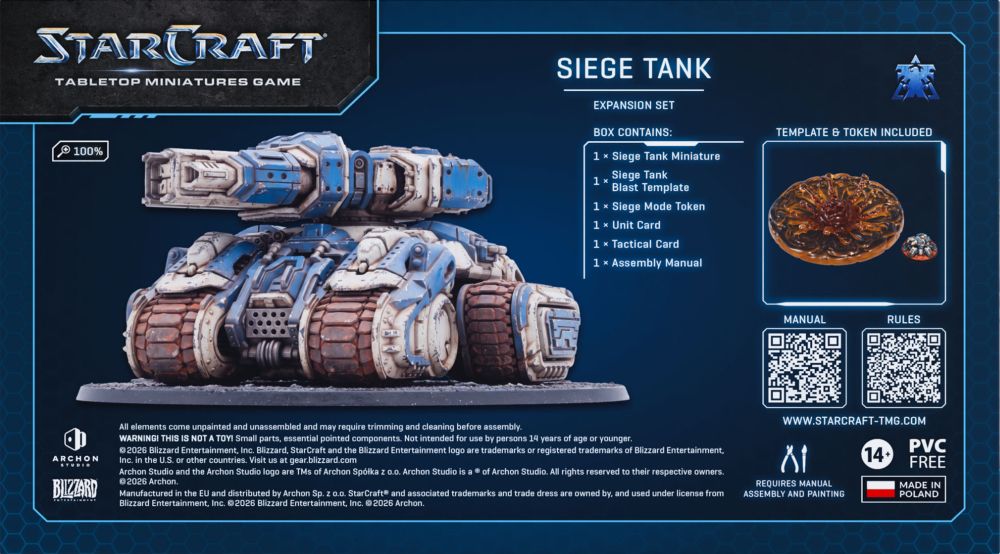 Starcraft Miniatures Games: Terran - Siege Tank - Expansion Set