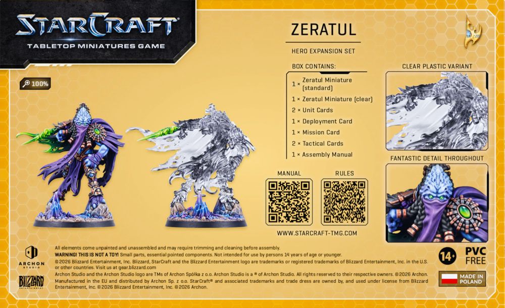 Starcraft Miniatures Games: Protoss - Zeratul - Hero Expansion Set