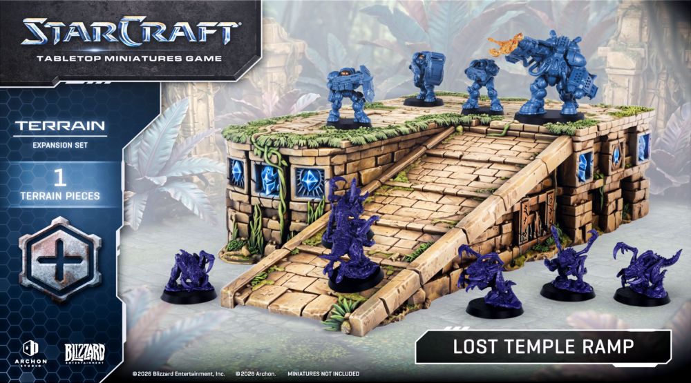 Starcraft Miniatures Games: Lost Temple Ramp - Terrain Expansion Set