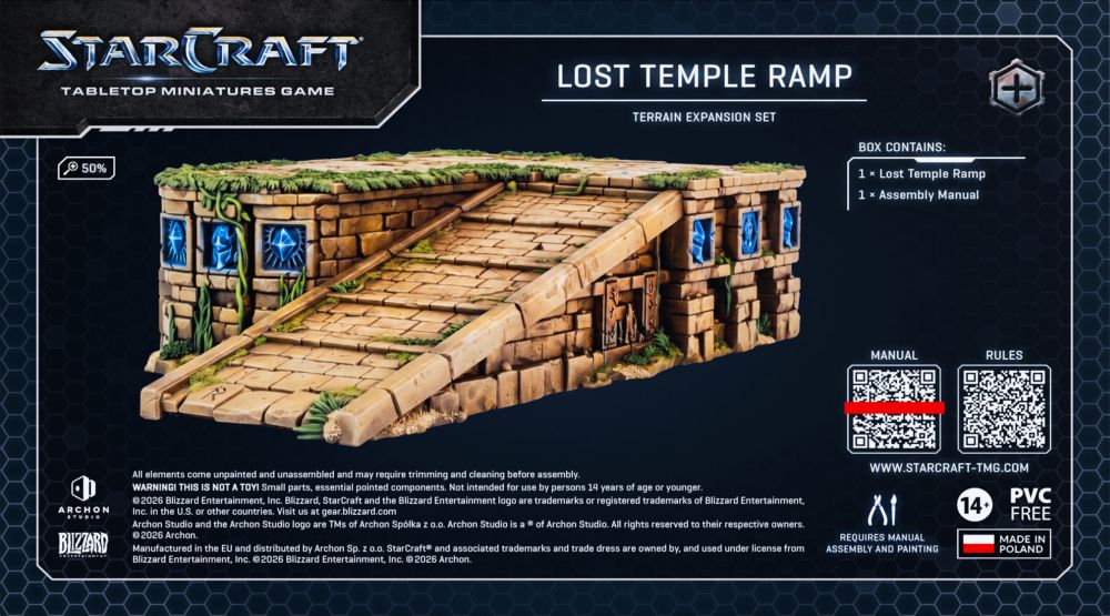 Starcraft Miniatures Games: Lost Temple Ramp - Terrain Expansion Set