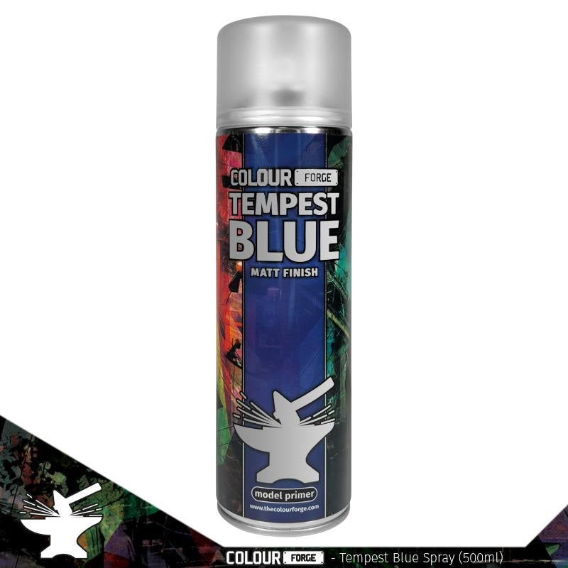 Colour Forge: Aerosol Spray Primer - Tempest Blue 500ml - Warhaus