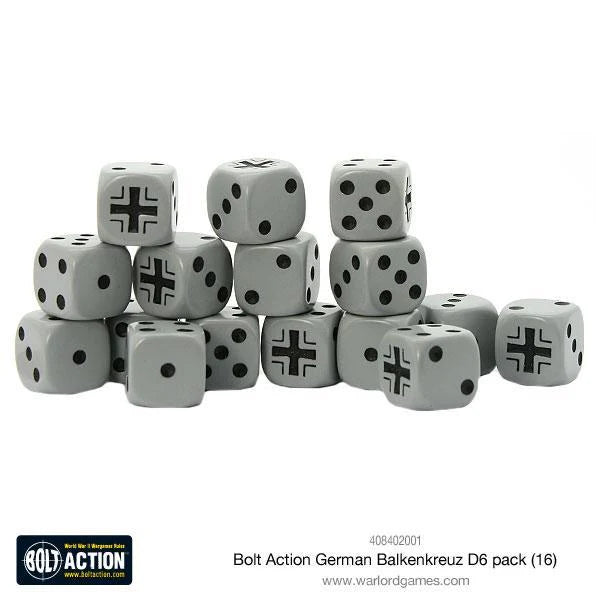Bolt Action: D6 Dice Pack - German Balkenkreuz