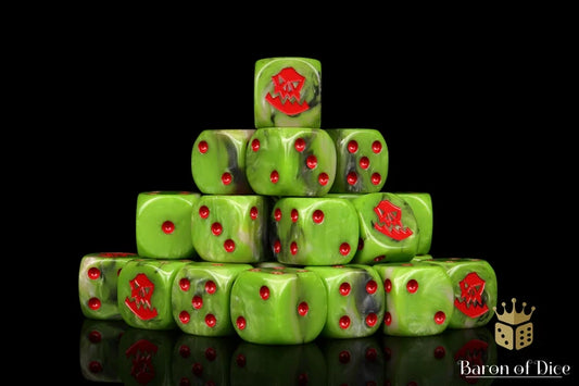 Baron of Dice: Orc Dice - Red (Round)