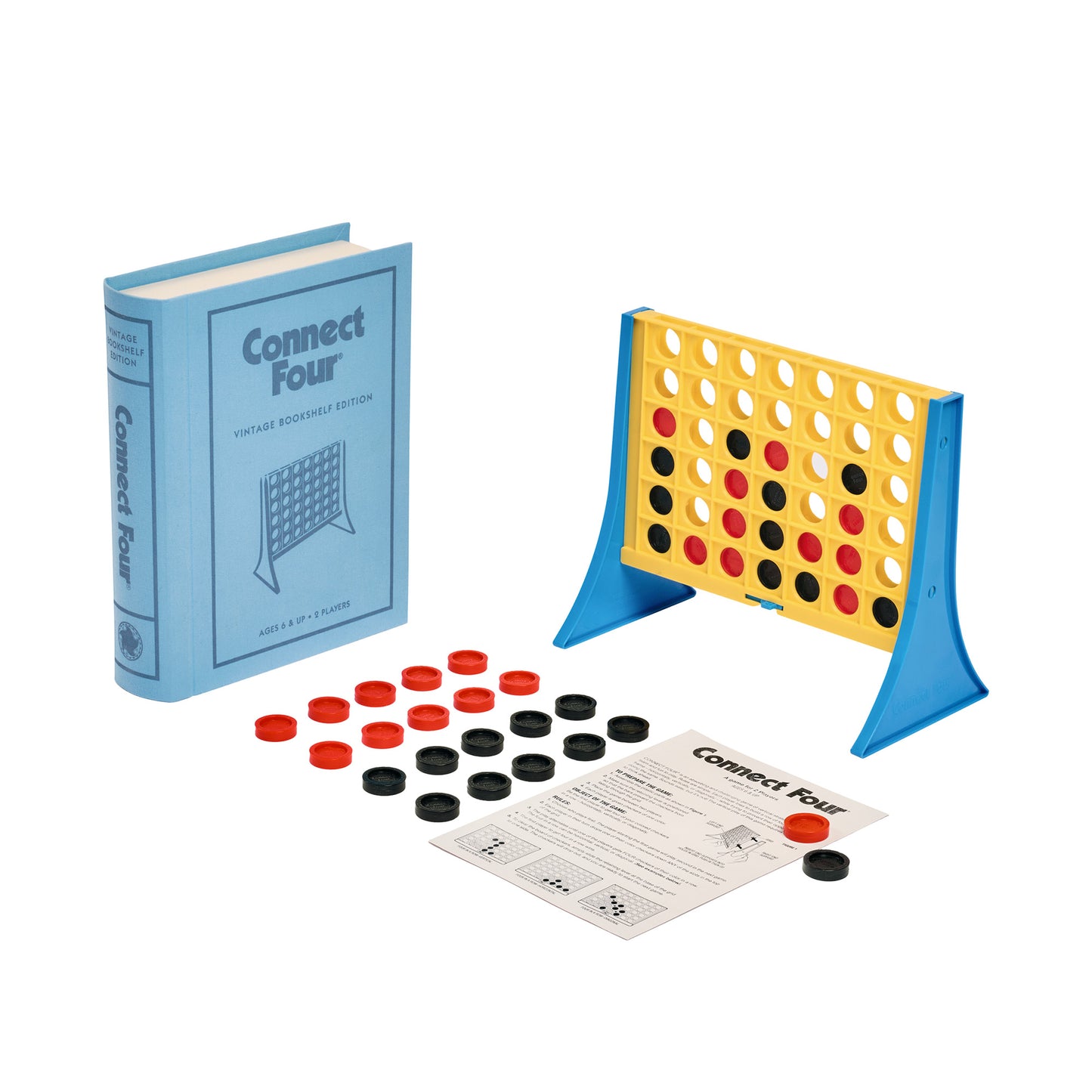 Connect 4 Vintage Bookshelf Edition Board Game - Warhaus