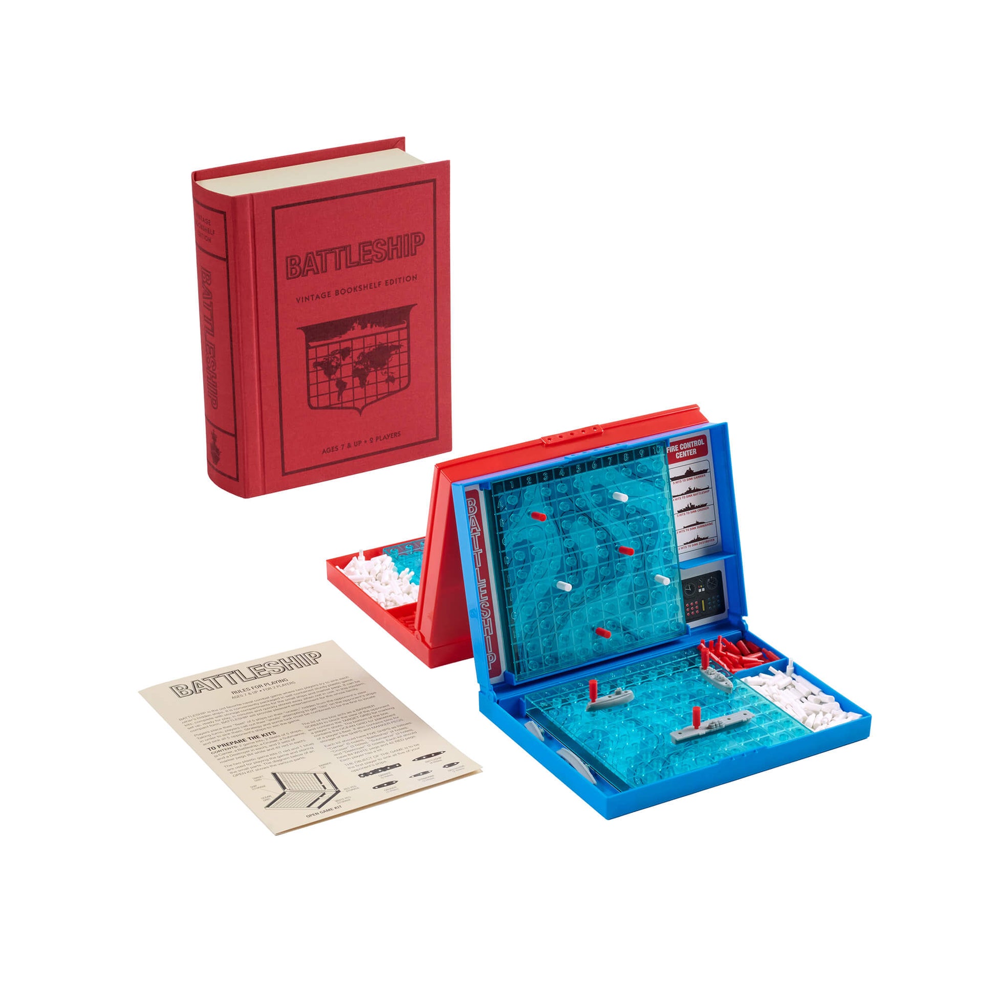 Battleship Vintage Bookshelf Edition Board Game - Warhaus