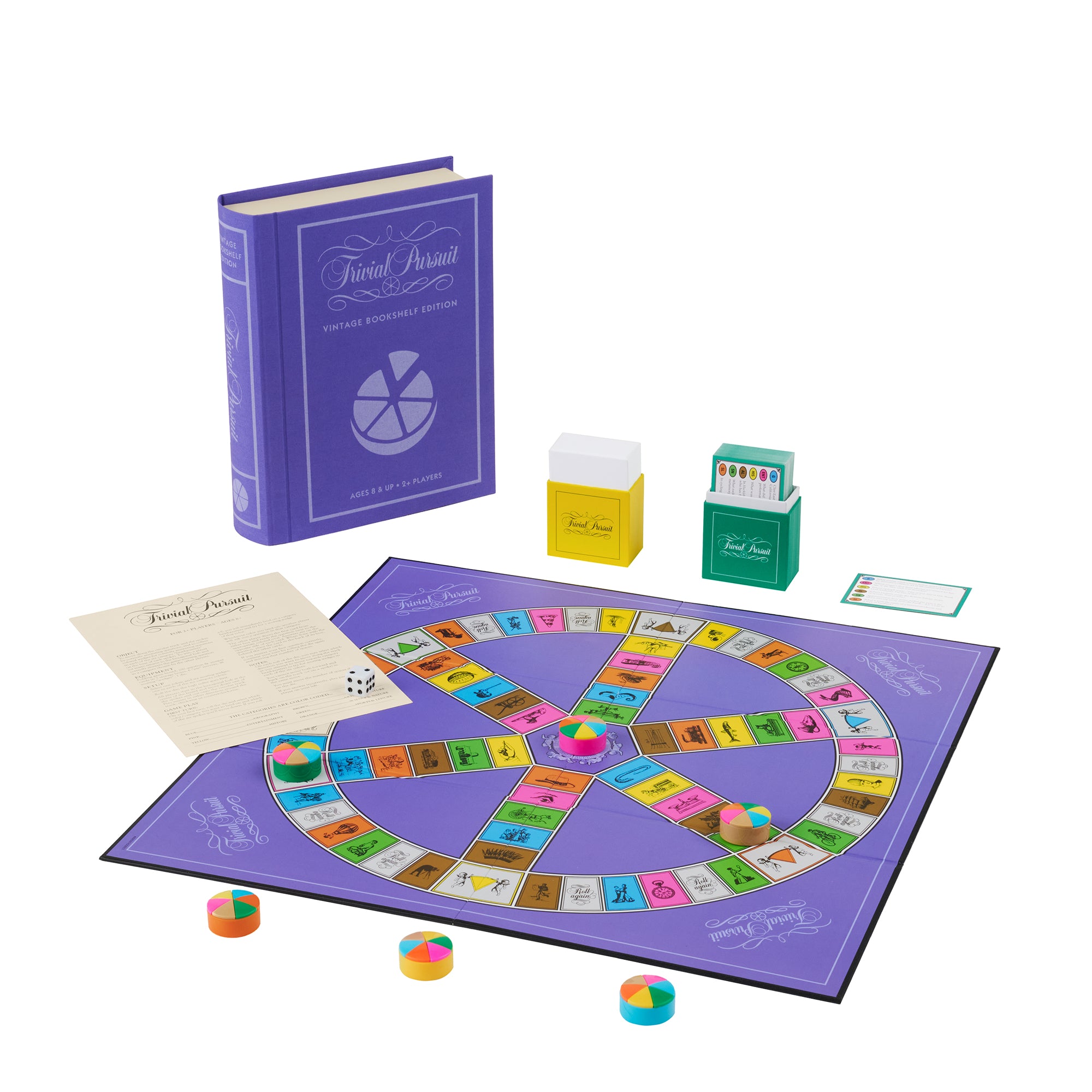 Trivial Pursuit Vintage Bookshelf Edition Board Game