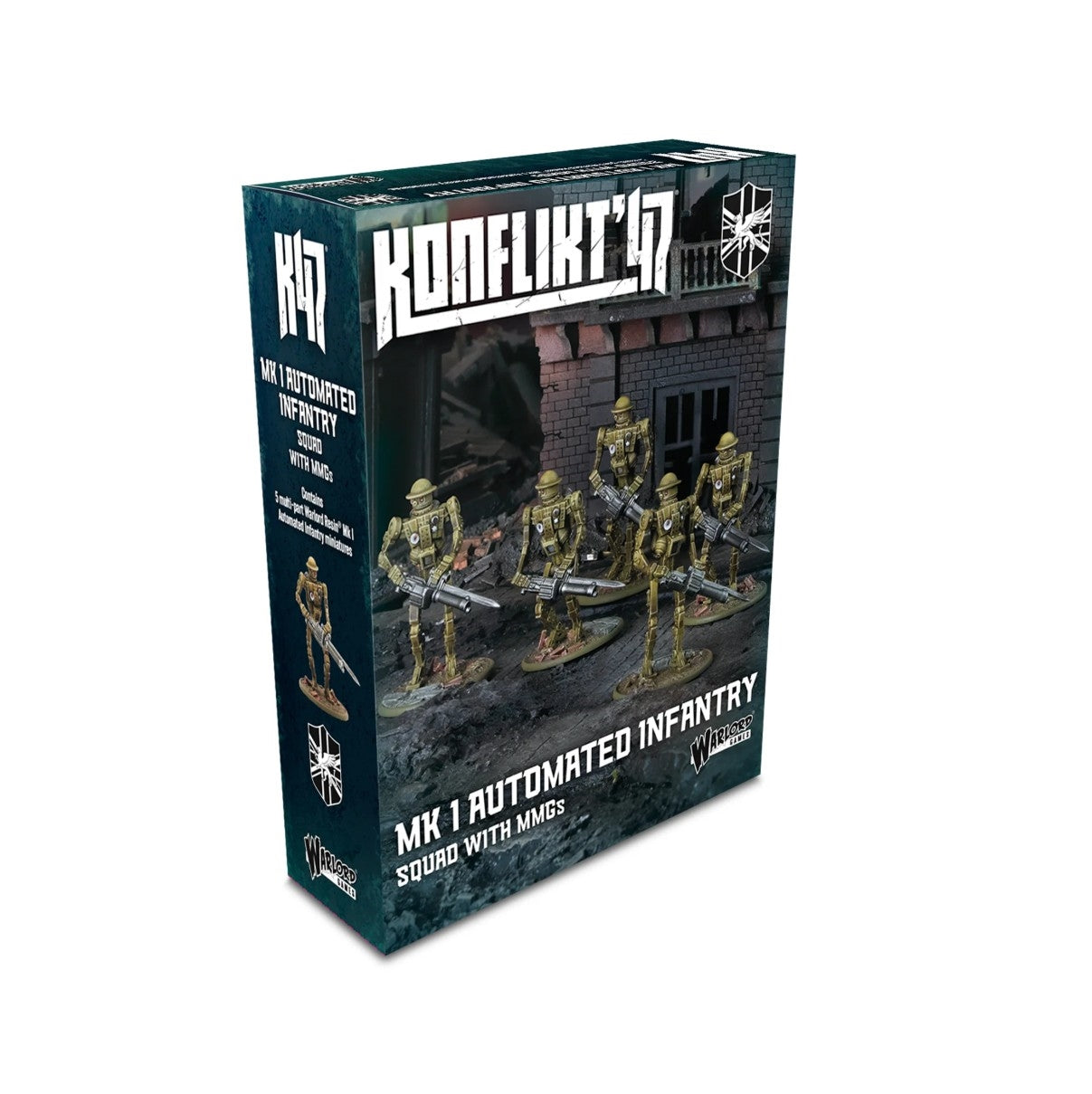 Konflikt '47: British Commonwealth Mk I Automated Infantry Squad with MMGs