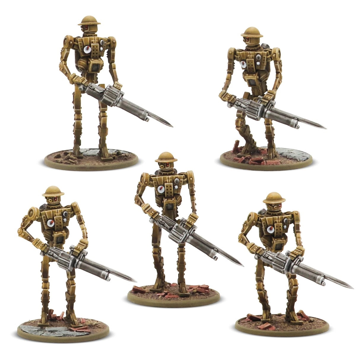 Konflikt '47: British Commonwealth Mk I Automated Infantry Squad with MMGs