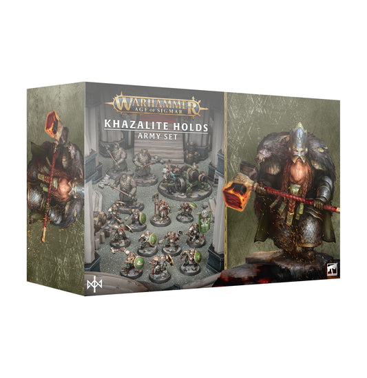 Khazalite Holds Army Set English box, official Games Workshop trade product image