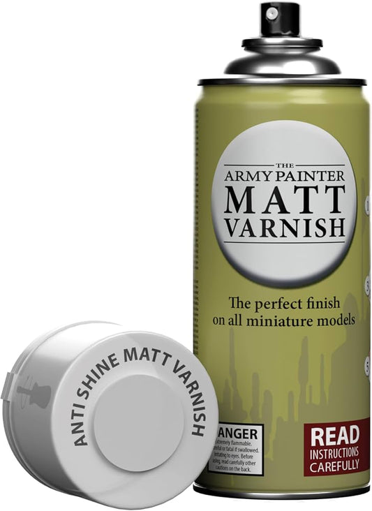 Army Painter Aerosol Spray Primer - Anti-Shine Dull Matt Varnish 400ml