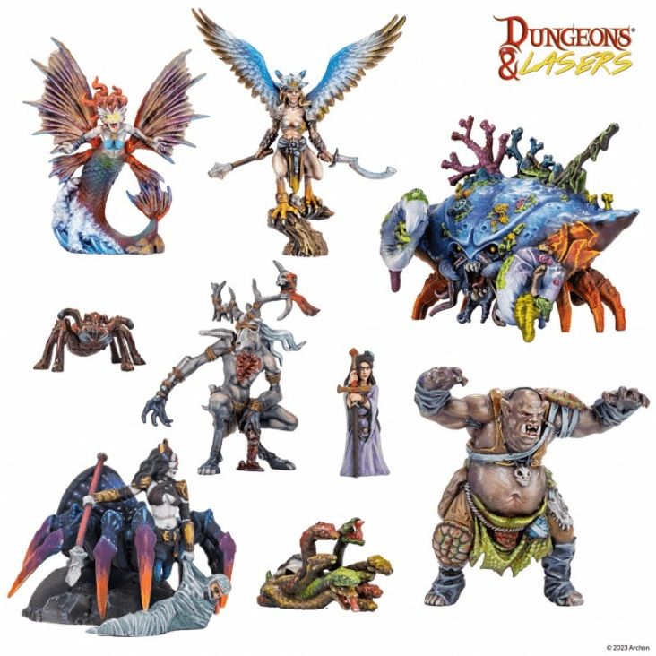 Dungeons & Lasers: Miniatures - Fantasy Miniatures Set