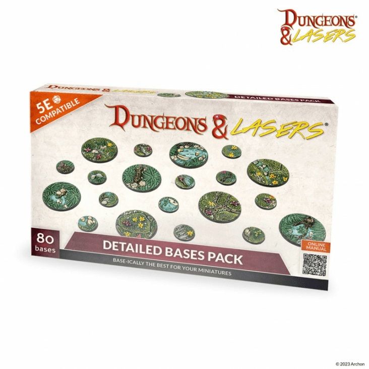 Dungeons & Lasers: Miniatures - Detailed Bases Pack