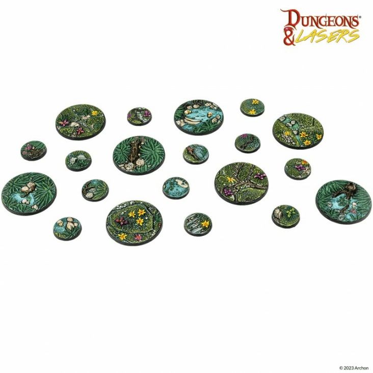 Dungeons & Lasers: Miniatures - Detailed Bases Pack