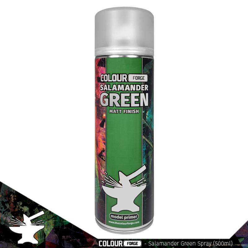 Colour Forge: Aerosol Spray Primer - Salamander Green 500ml - Warhaus
