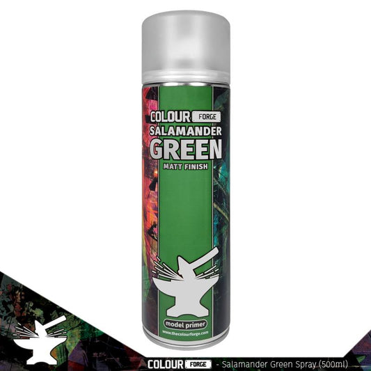 Colour Forge: Aerosol Spray Primer - Salamander Green 500ml - Warhaus