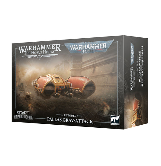 Custodes Pallas Grav-Attack box, official Games Workshop trade product image
