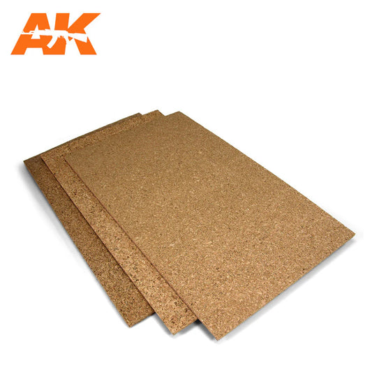 AK Interactive: 8047 Fine Grained Cork Sheet 2mm