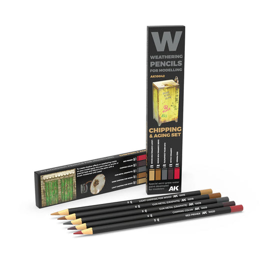 AK Interactive: Weathering Pencil Chipping & Ageing Set