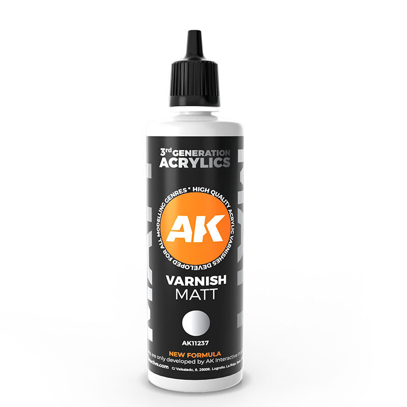 AK Interactive: Matt Varnish 100ml 3rd Generation - Warhaus