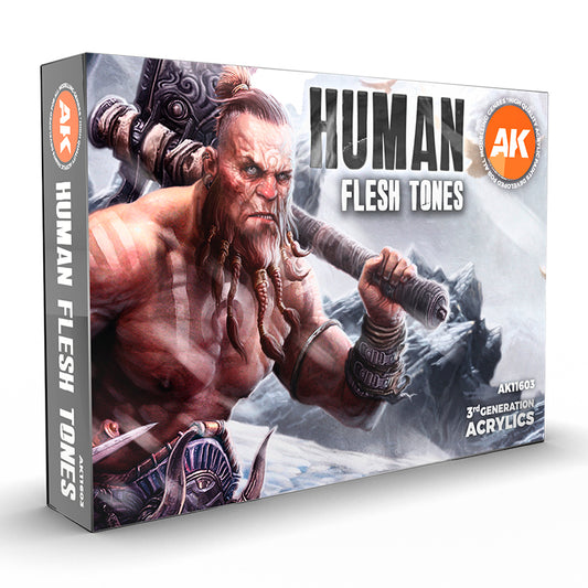 AK Interactive: 3rd Gen paint set - Human Flesh Tones Set