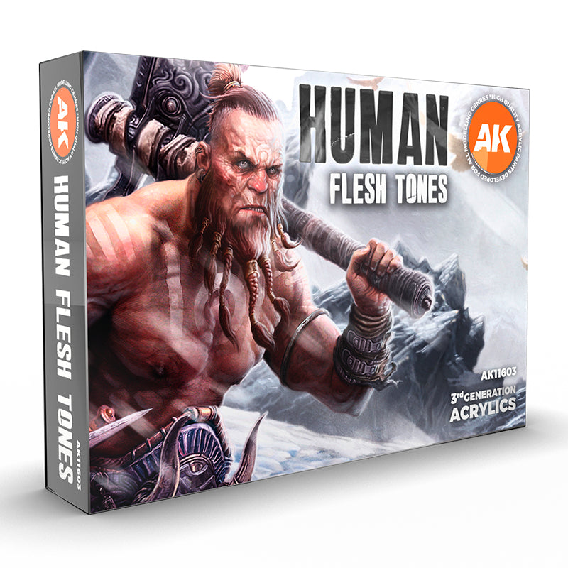 AK Interactive: 3rd Gen paint set - Human Flesh Tones Set