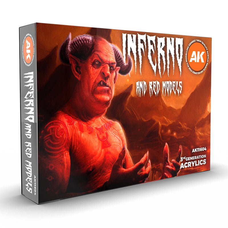 AK Interactive: 3rd Gen paint set - Inferno and Red Creatures Set