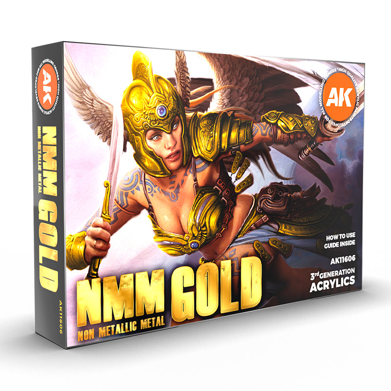 AK Interactive: 3rd Gen paint set - NMM Gold Set