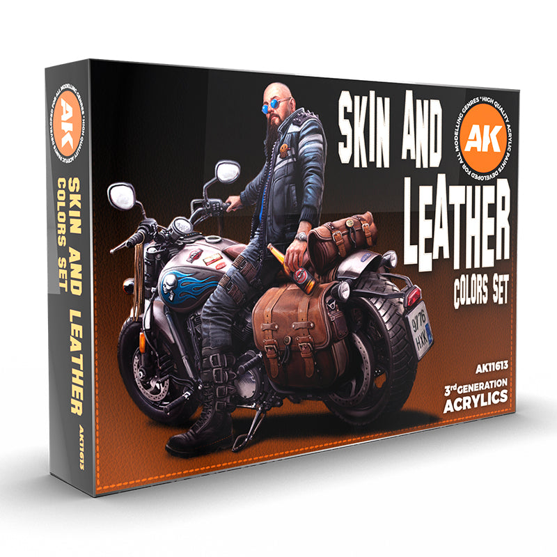 AK Interactive: 3rd Gen paint set - Skin and Leather Colors Set