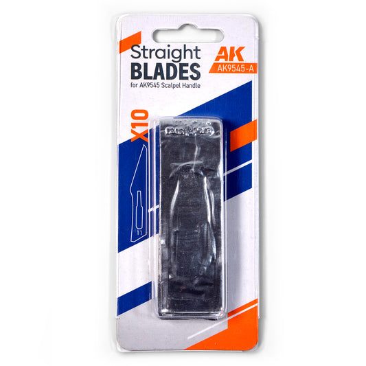 AK Interactive: Straight Blades For Ak9545 (10 Units)