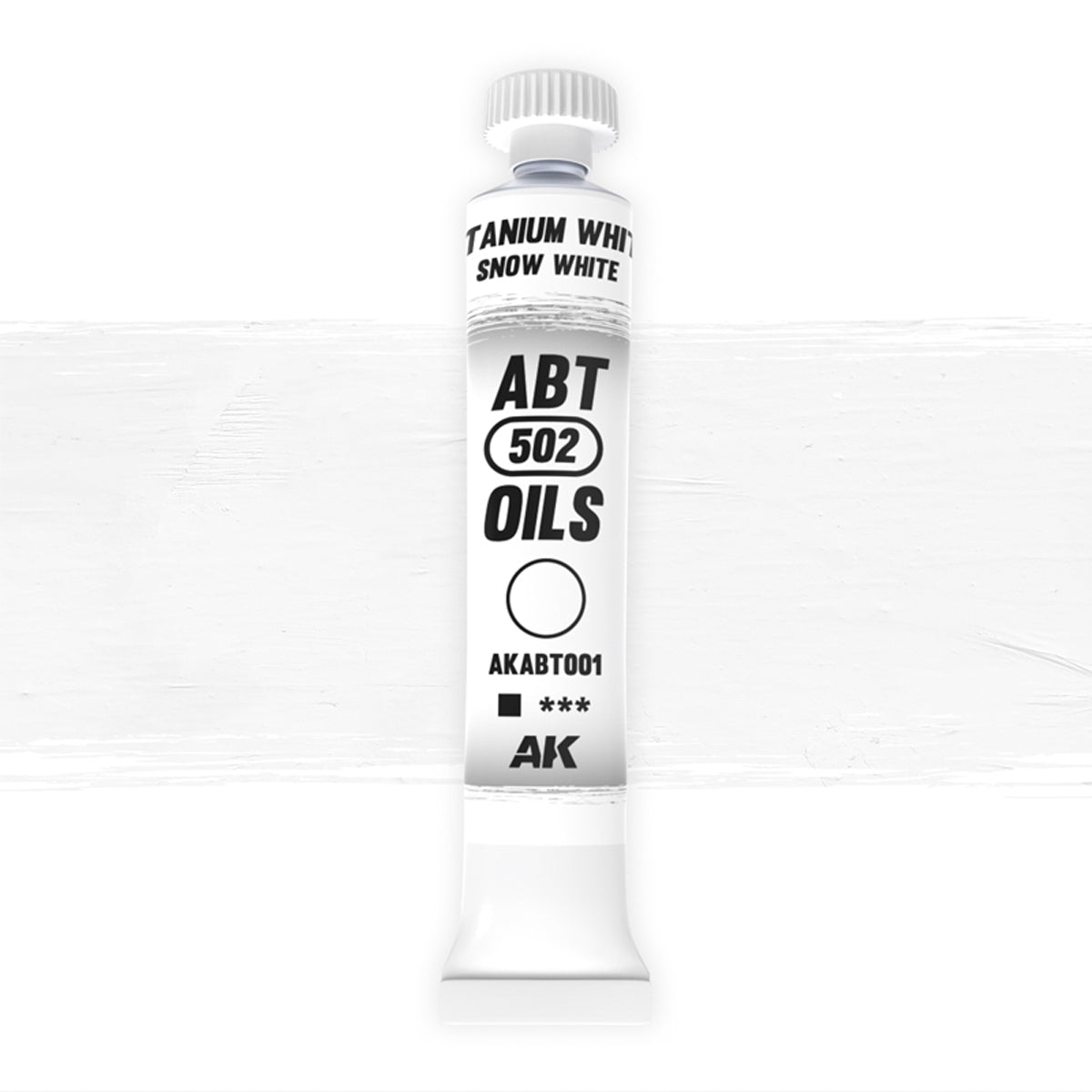 AK Interactive: Oils - Titanium White / Snow White 20ml