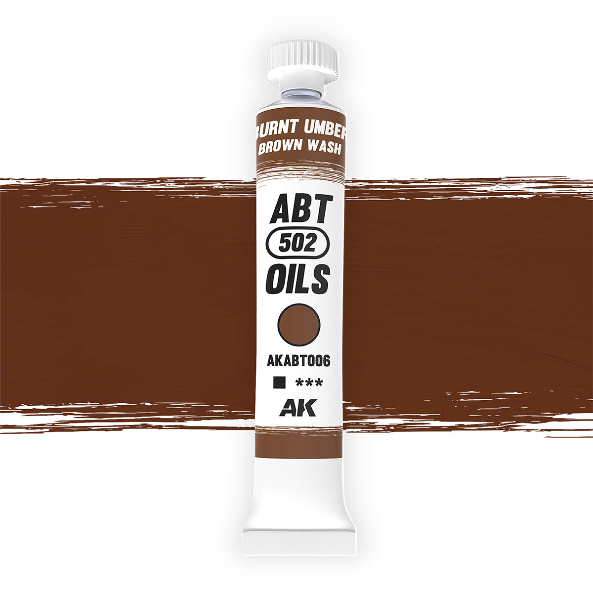 AK Interactive: Oils - Burnt Umber / Brown Wash 20ml
