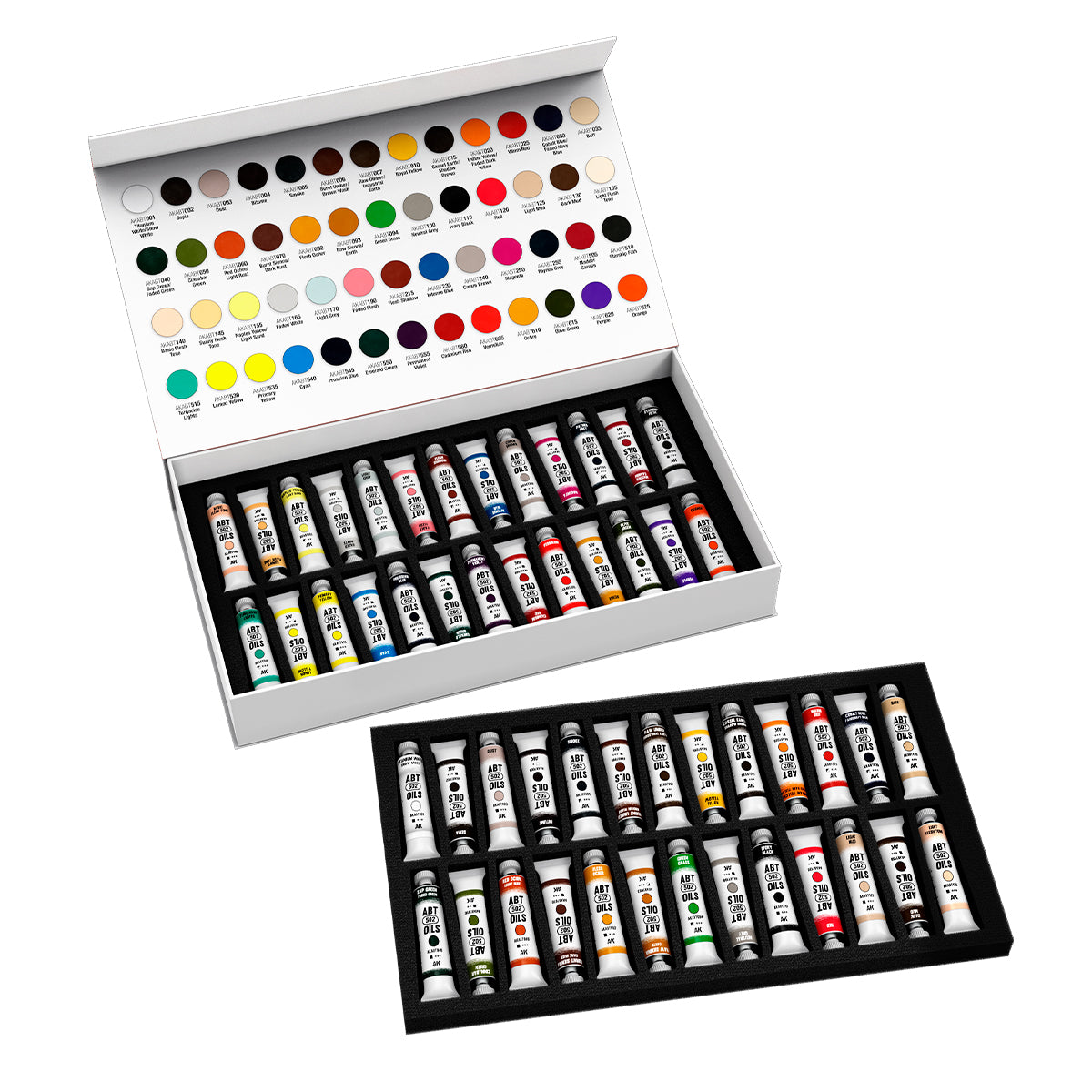 AK Interactive: ABT502 Oil Paints - Full Color Range