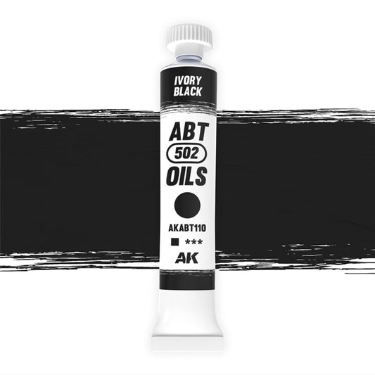 AK Interactive: Oils - Ivory Black 20ml