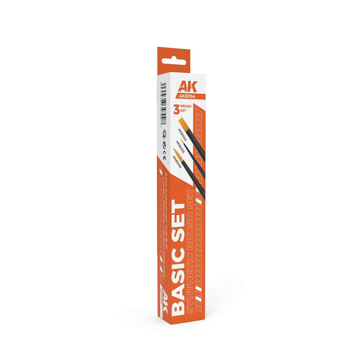 AK Interactive: Basic Brushes Set (3 brushes)