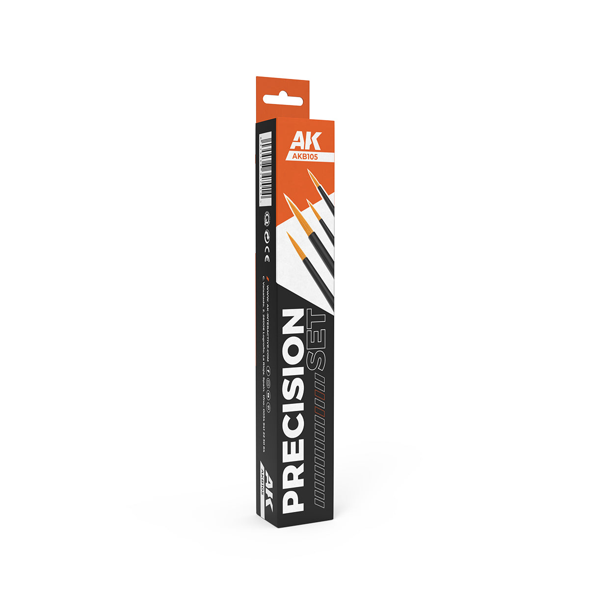 AK Interactive: Precision Brushes Set (4 brushes)
