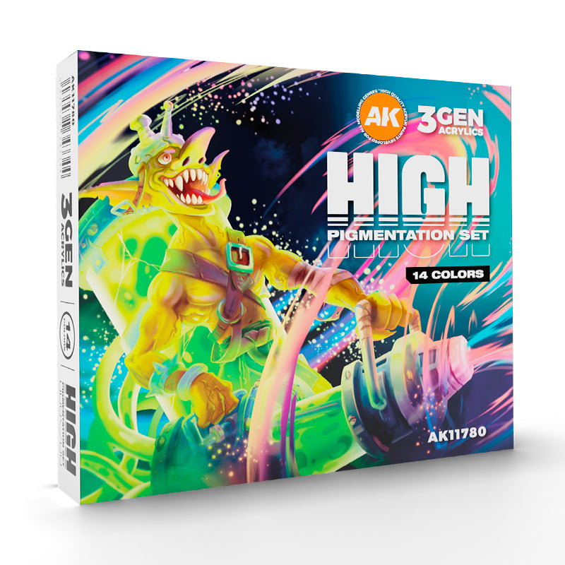 AK-Interactive: 3GEN: : High Pigmentation Set - 14 Colours