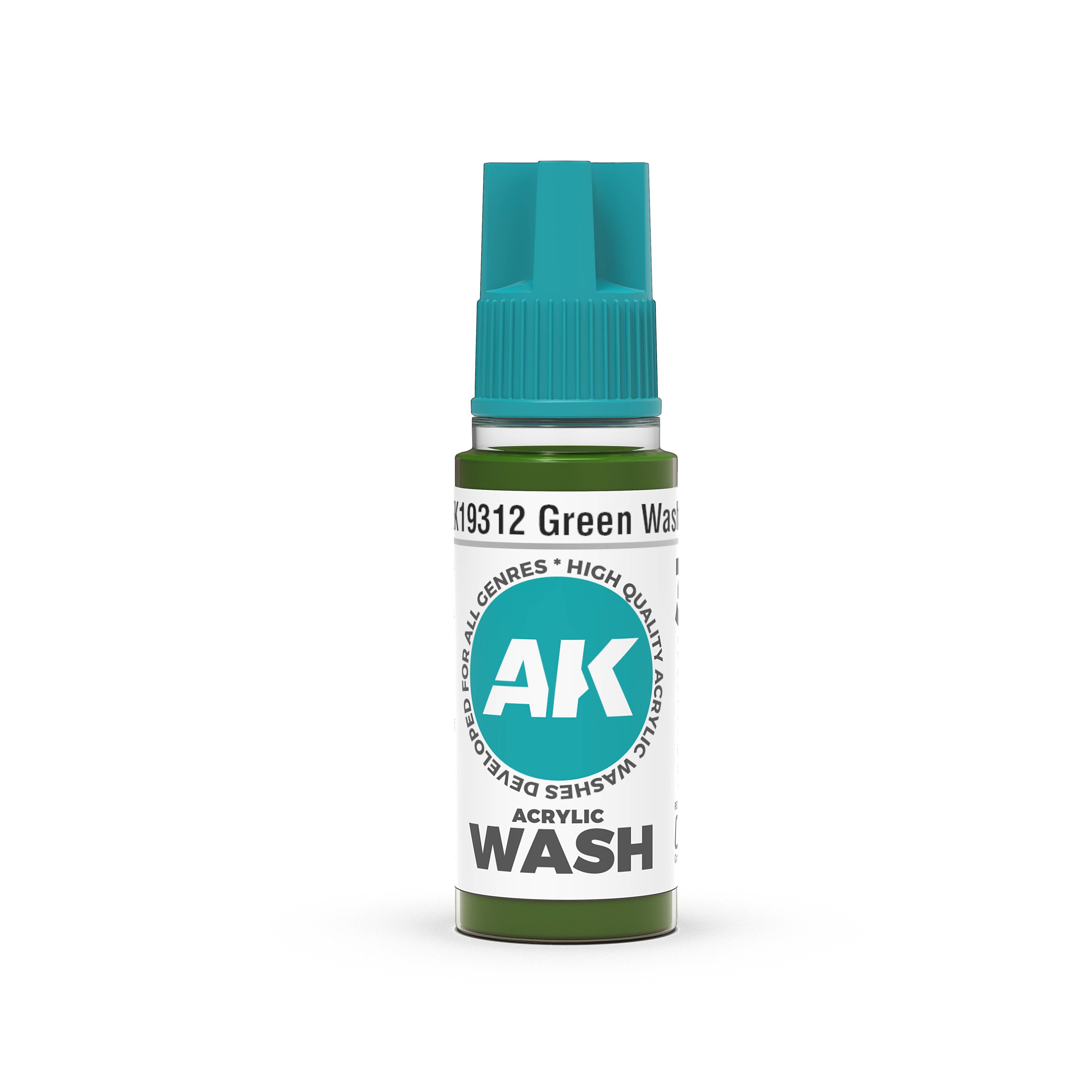 AK Interactive: 3Gen: Green Wash 18Ml