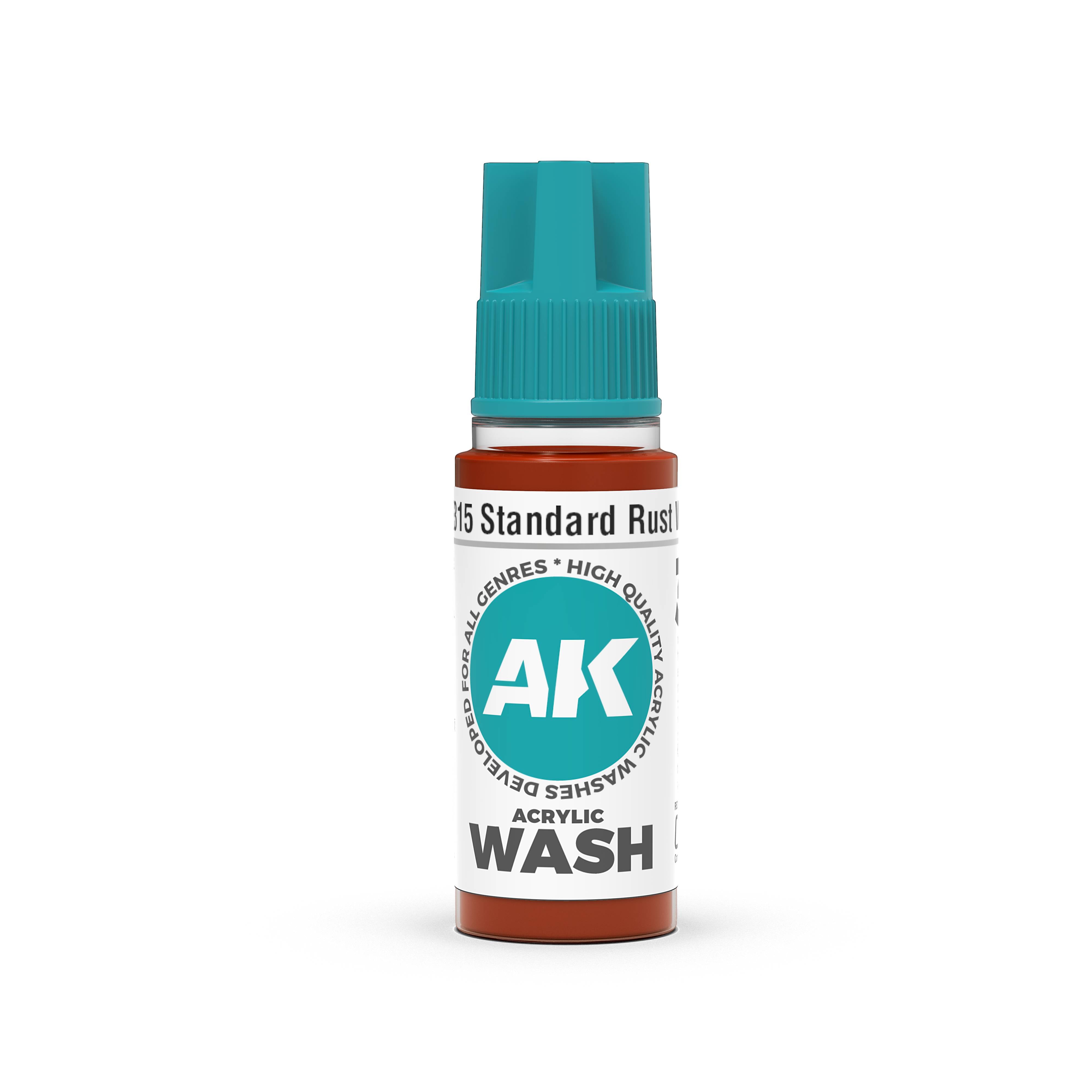 AK Interactive: 3Gen: Standard Rust Wash 18Ml