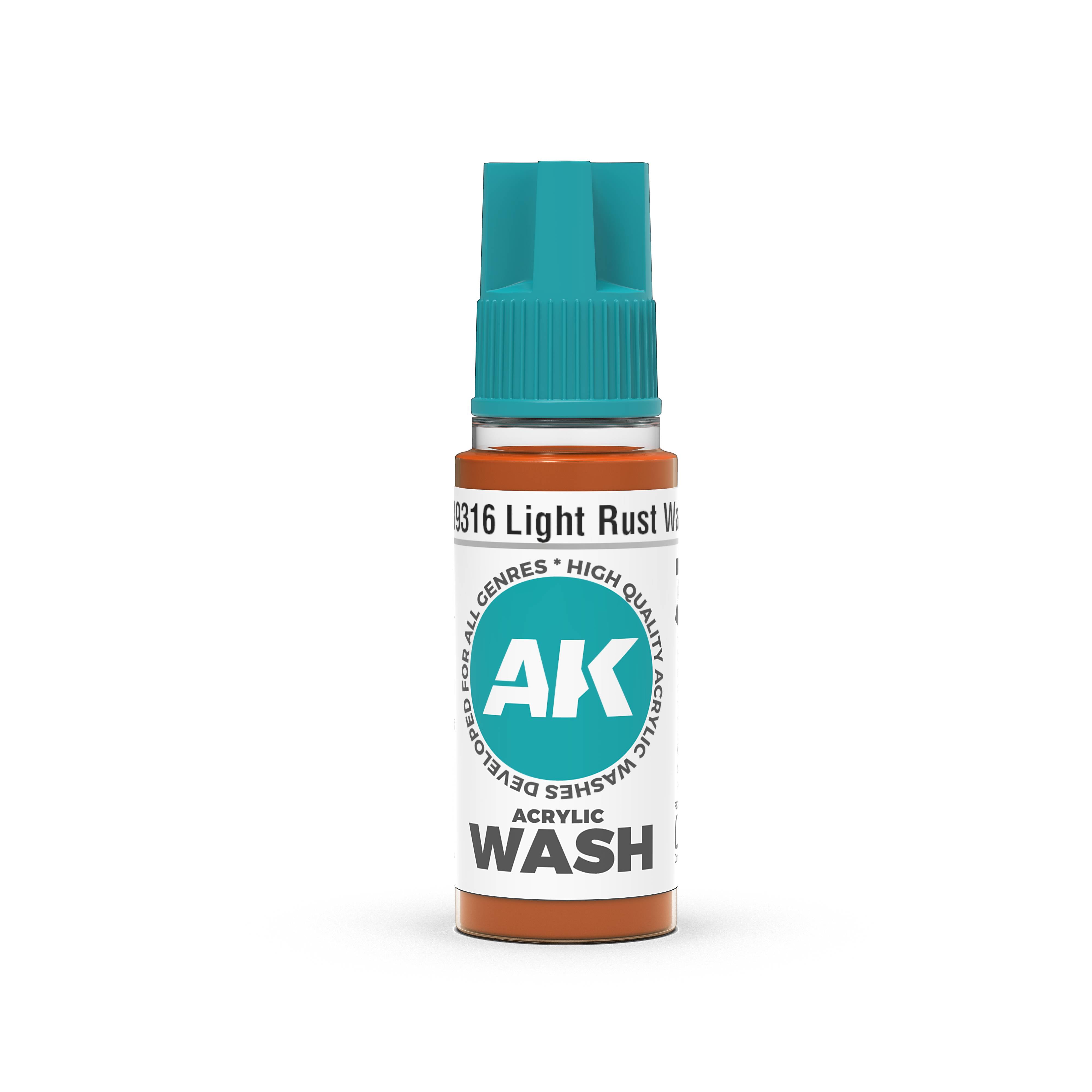 AK Interactive: 3Gen: Light Rust Wash 18Ml
