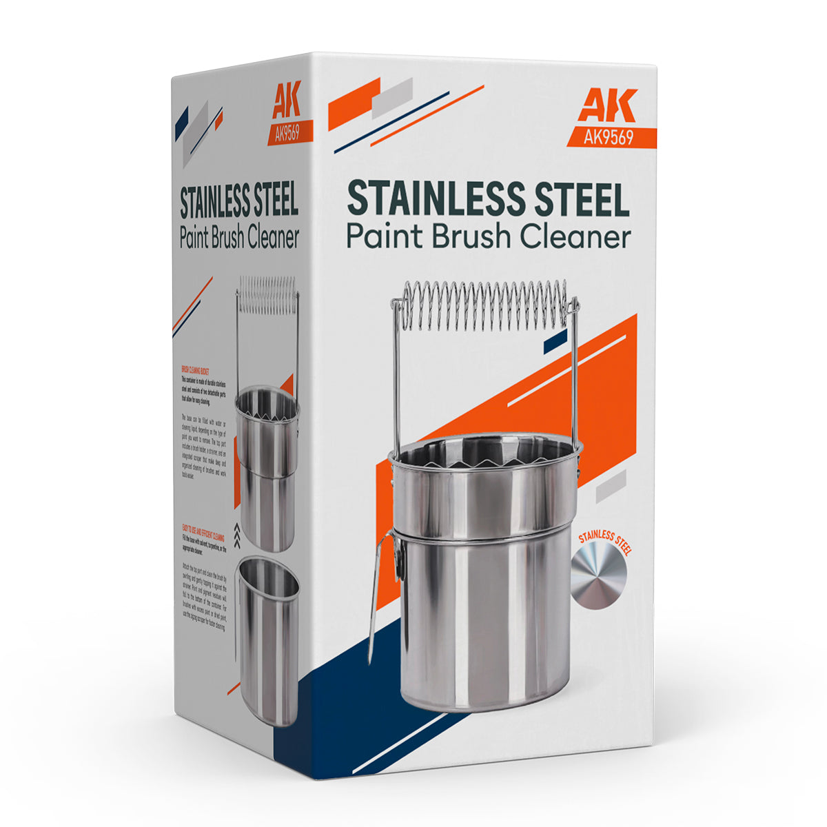 AK Interactive: Stainless Steel Paintbrush Cleaner